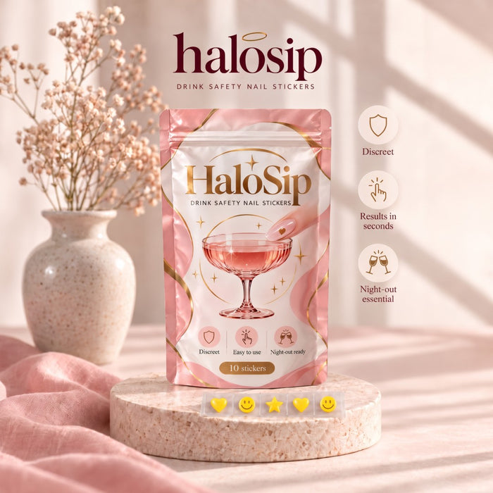 HaloSip Drink Testing Nail Stickers